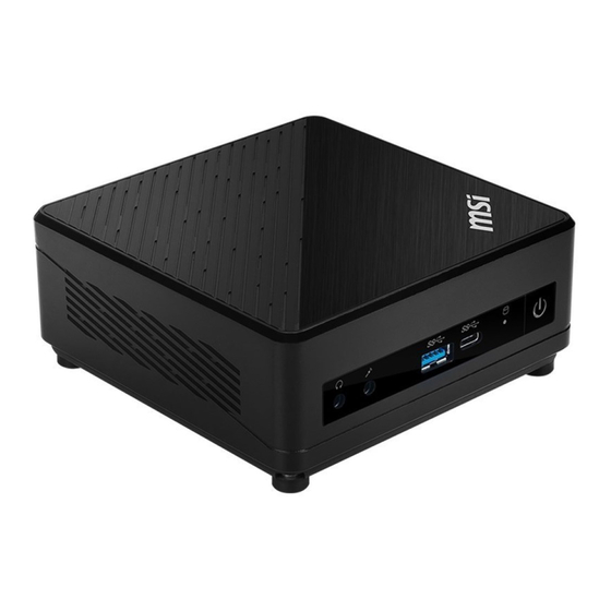 MSI Cubi Serie Mode D'emploi