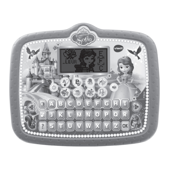 VTech Disney Princesse Sofia MA TABLETTE MAGIQUE Mode D'emploi