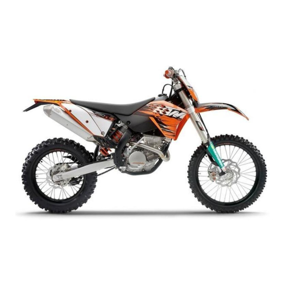 KTM 250 EXC-F EU 2010 Manuel D'utilisation