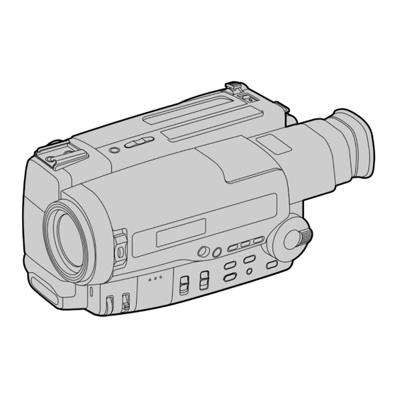 Sony Handycam CCD-TR501E Mode D'emploi