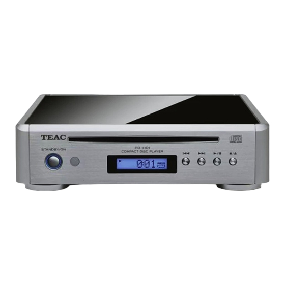 Teac PD-H01 Mode D'emploi