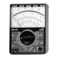 Gossen Metrawatt MA 2H Mode D'emploi