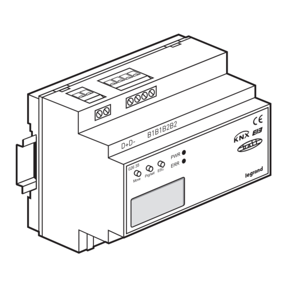 LEGRAND BUS/KNX Mode D'emploi