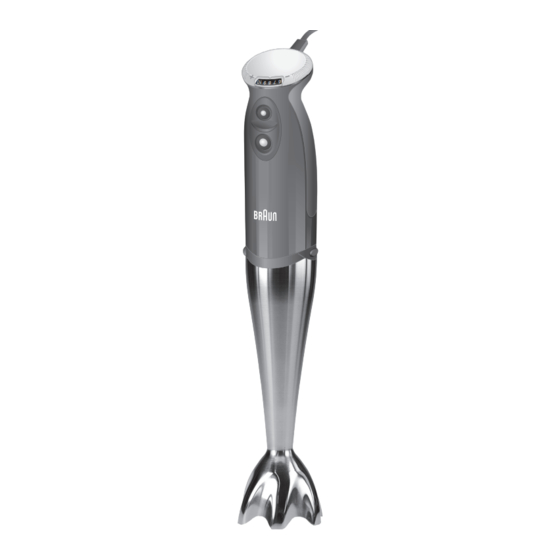 Braun Multiquick 7 MR 700 Mode D'emploi