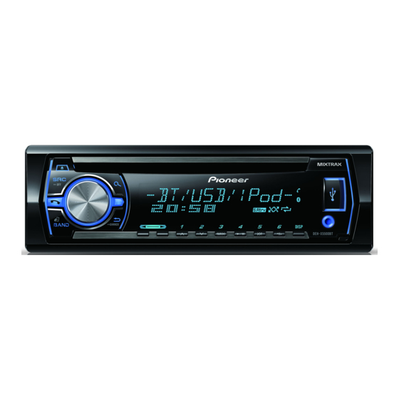 Pioneer DEH-X5500BT Mode D'emploi