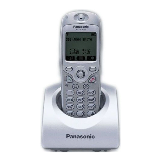 Panasonic DECT KX-TCA255 Manuel Utilisateur