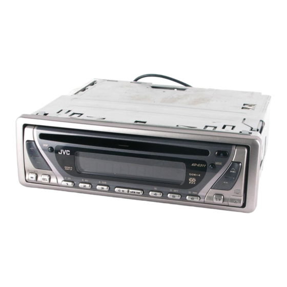 JVC KD-G311 Manuel D'installation