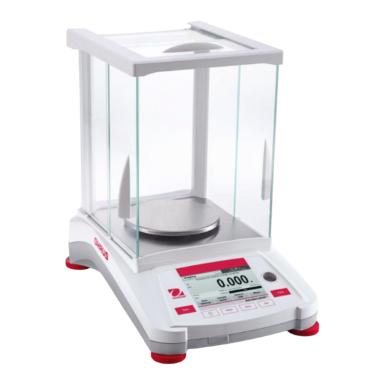 OHAUS Adventurer Serie Mode D'emploi