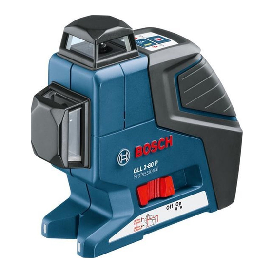 Bosch GLL 2-80 P Professional Notice Originale