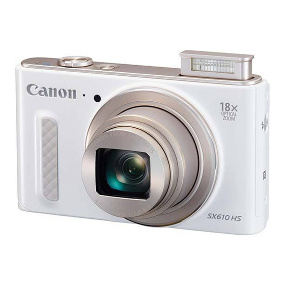 Canon PowerShot SX610 HS Guide De Mise En Route