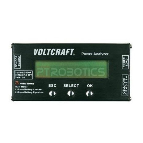 VOLTCRAFT Power Analyzer PA-10 Manuels