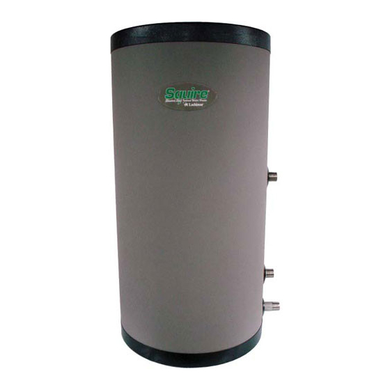 Lochinvar Squire SIT040DW Manuel D'installation Et De Fonctionnement