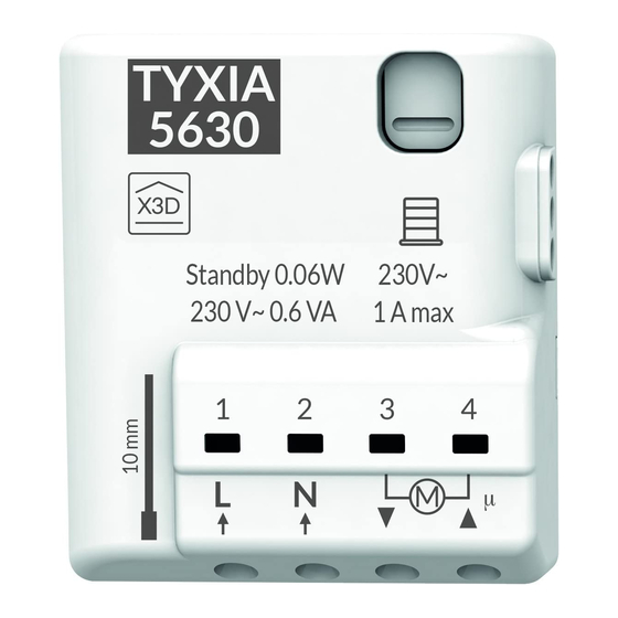 DELTA DORE Tyxia 5630 Guide Rapide