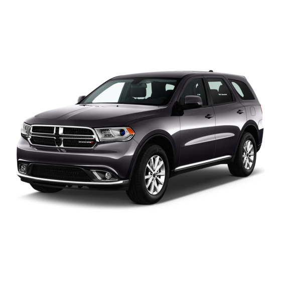 Dodge Durango 2017 Guide De L'automobiliste