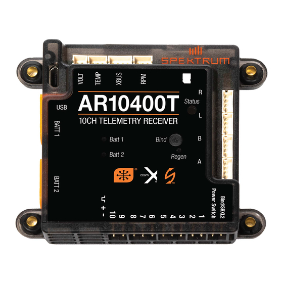 Spektrum AR10400T PowerSafe Guide De L'utilisateur