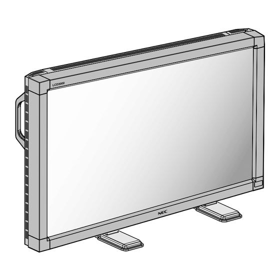 NEC LCD3000 Manuel Utilisateur
