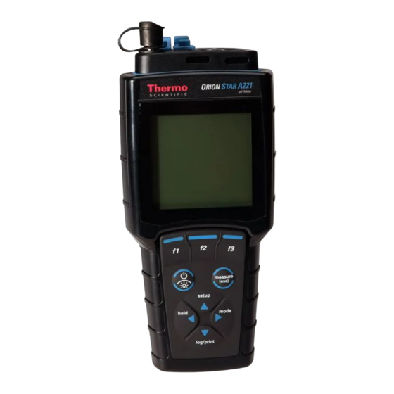 Thermo Scientific Orion Star A220 Série Manuel De L'utilisateur