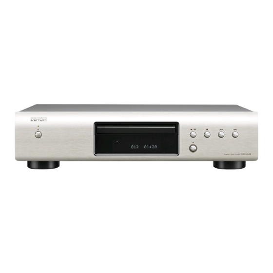 Denon DCD-520 Manuel De L'utilisateur