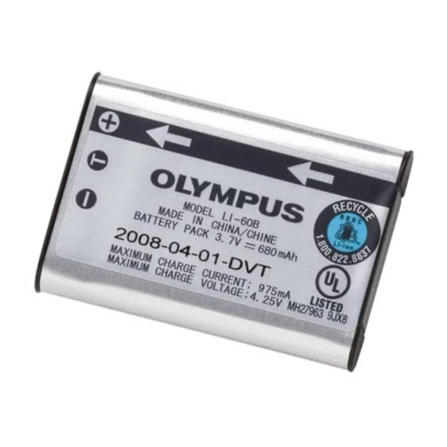 Olympus LI-60B Mode D'emploi