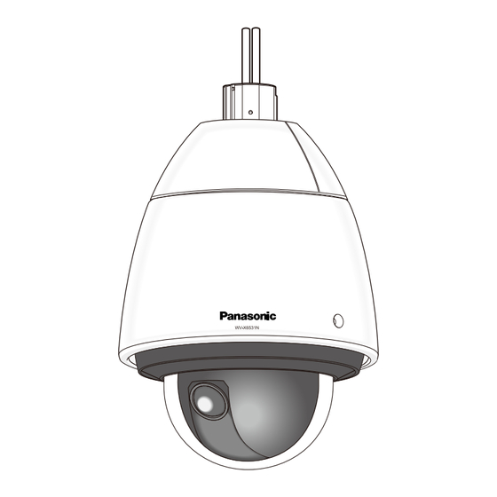 Panasonic WV-X6500 Série Manuel D'utilisation
