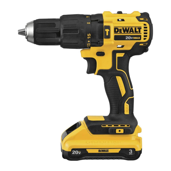 DeWalt DCD778 Guide D'utilisation