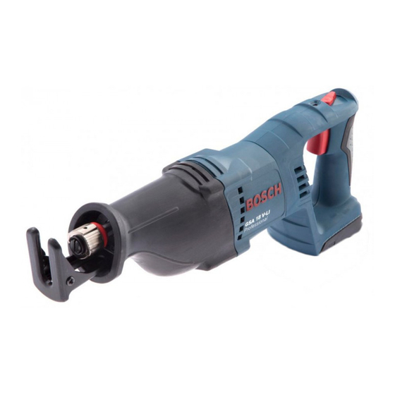 Bosch GSA 18 V-LI Notice Originale