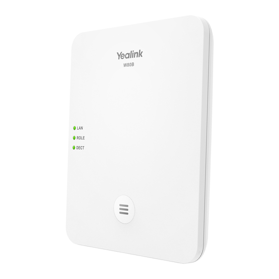 Yealink DECT IP Multi-Cell Base Station W80B Manuels