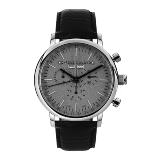 Chronos Manufactures Chrono Diamond 11200 Argos Mode D'emploi & Garantie