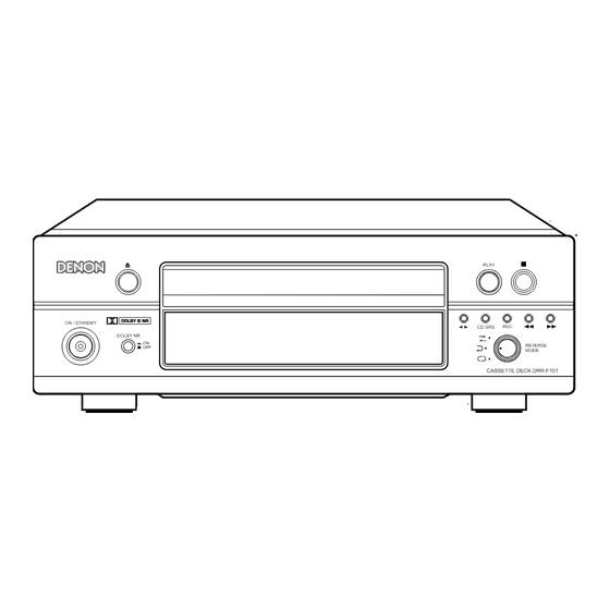 Denon DRR-F101 Mode D'emploi