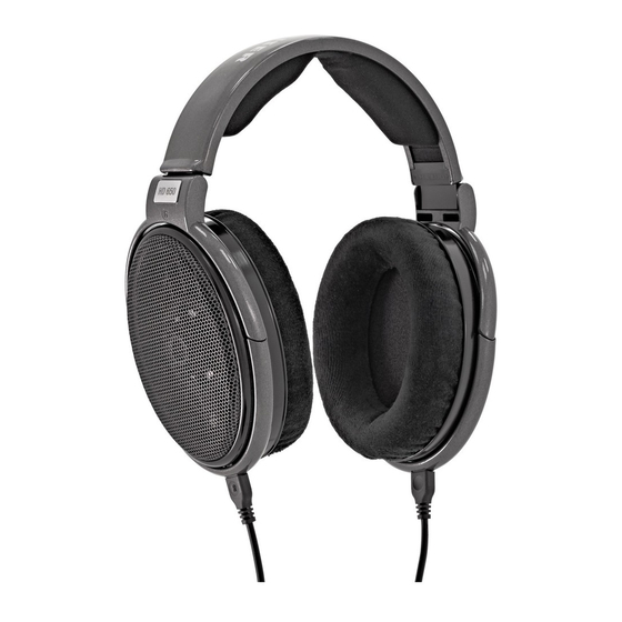 Sennheiser HD 650 Notice D'emploi