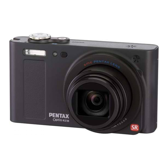 Pentax Optio RZ18 Mode D'emploi