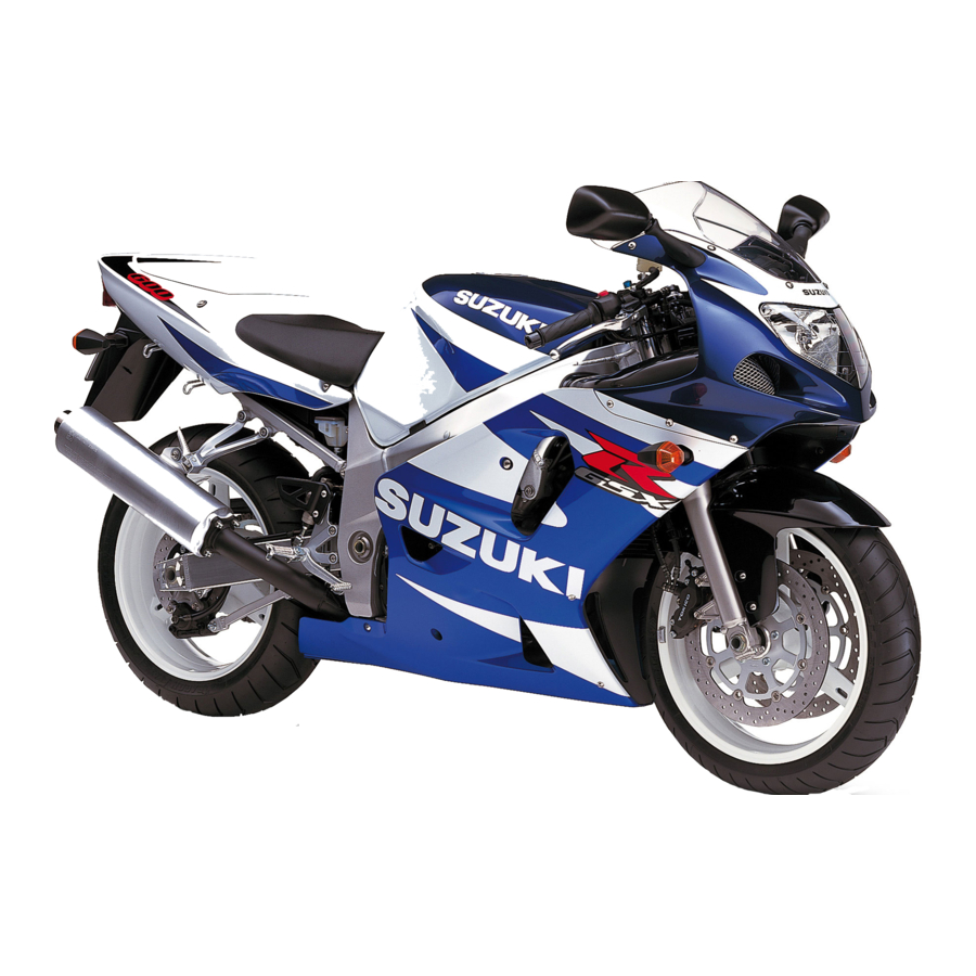 Suzuki GSX-R600 Manuel D'entretien