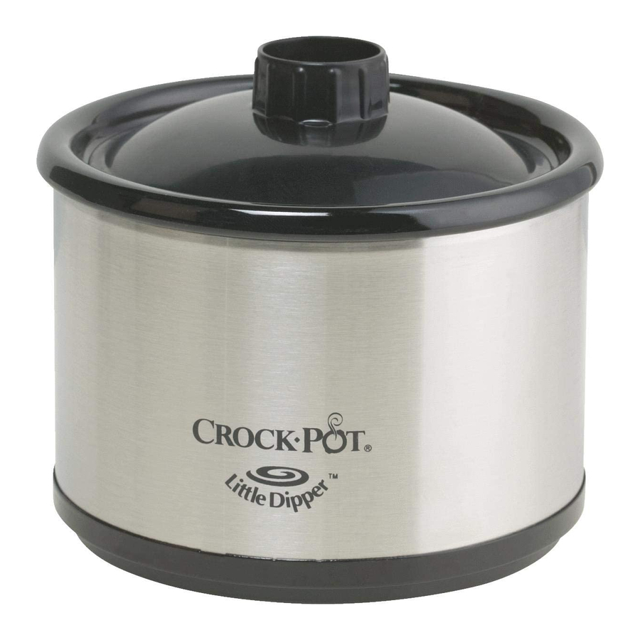 Rival Crock-Pot Little Dipper Notice D'emploi