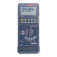 Metrix MX 56C Notice De Fonctionnement