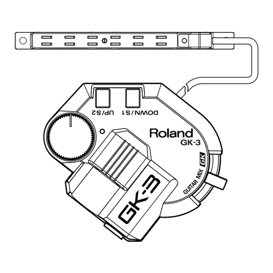 Roland GK-3 Mode D'emploi