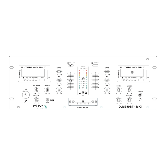 Ibiza DJM250BT-MKII Manuel D'utilisation