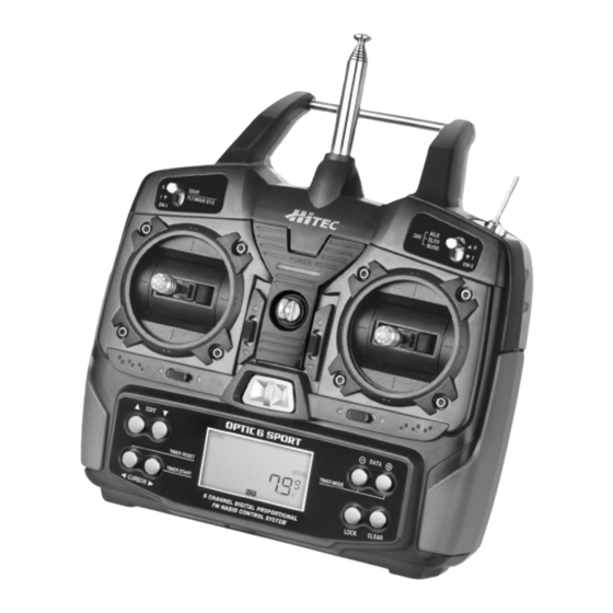 HITEC OPTIC 6 SPORT Manuel D'instruction