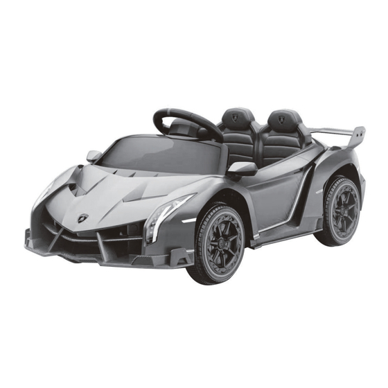 Costway LAMBORGHINI VENENO Mode D'emploi