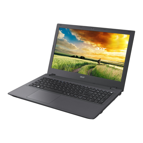 Acer Aspire E 15 Série Manuel D'utilisation