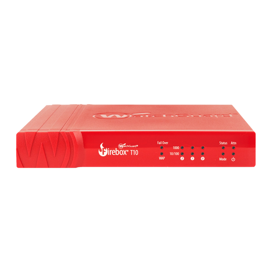 Watchguard Firebox T10-D Guide De Démarrage Rapide