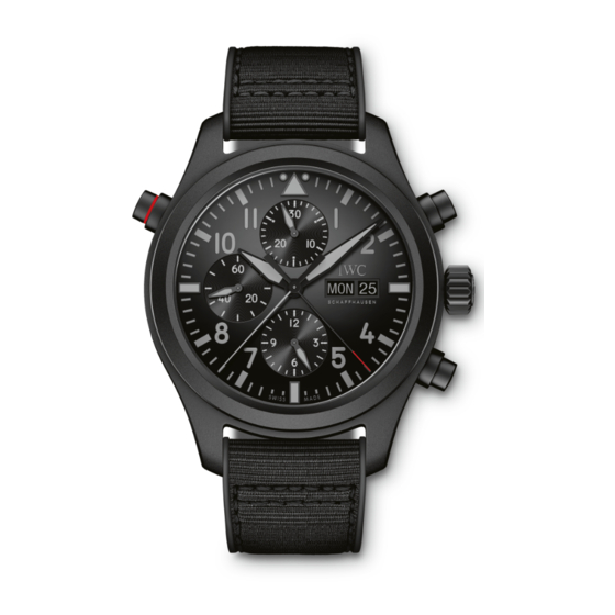 IWC Schaffhausen Pilot's Watch Double Chronograph Edition TOP GUN Mode D'emploi