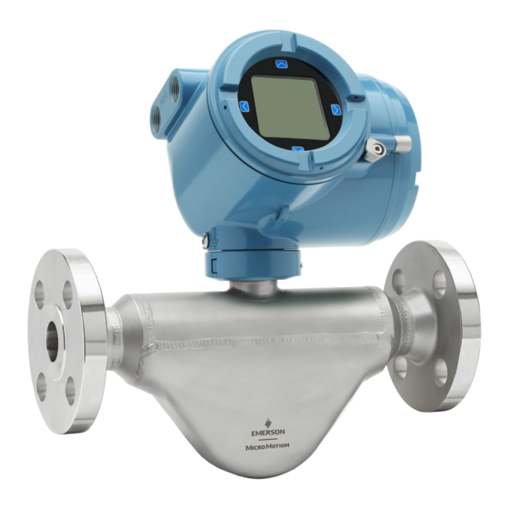 Emerson Micro Motion G Serie Manuel D'installation