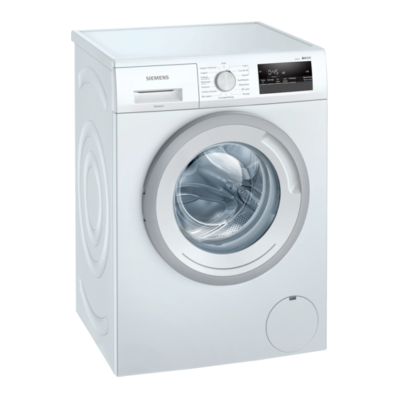 Siemens WM12N108FF Manuel D'utilisation Et Notice D'installation