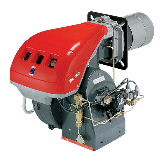 Riello Burners RL 190 Instructions Pour Installation, Utilisation Et Entretien