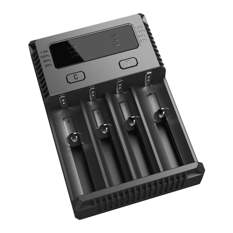 Nitecore Intellicharger NEW i4 Manuel Utilisateur