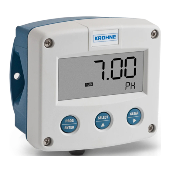 KROHNE SD200 W Guide Rapide