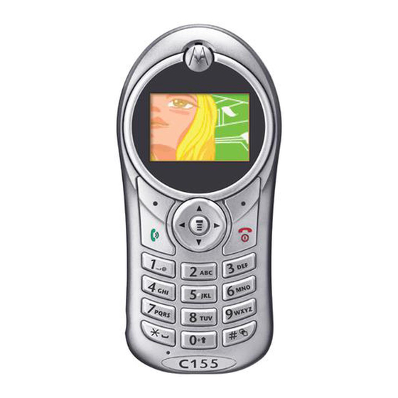 Motorola C155 Mode D'emploi