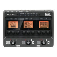 Zoom G3X Mode D'emploi