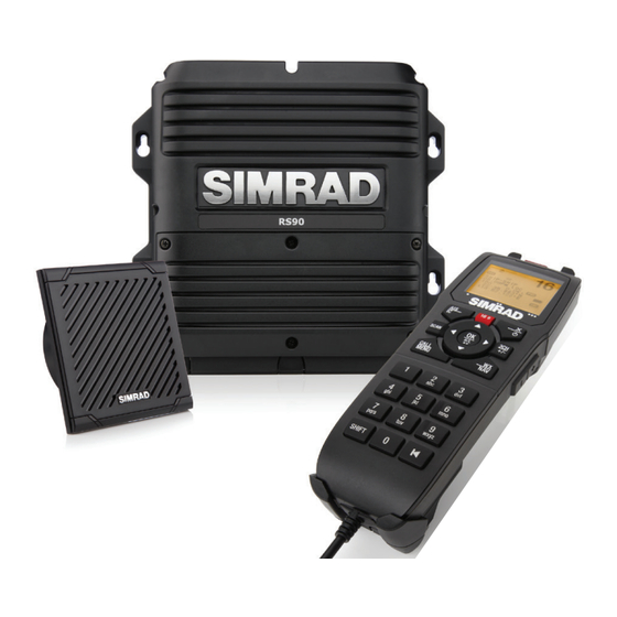 Simrad RS90 Manuel D'utilisation
