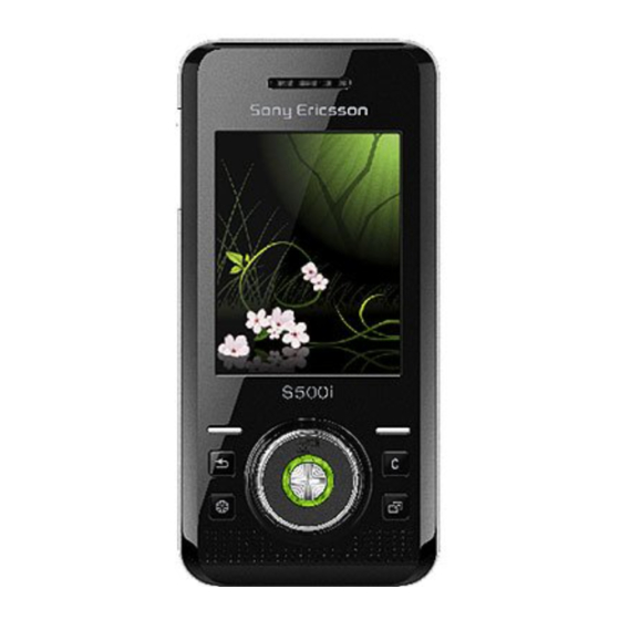 Sony Ericsson S500i Guide De L'utilisateur